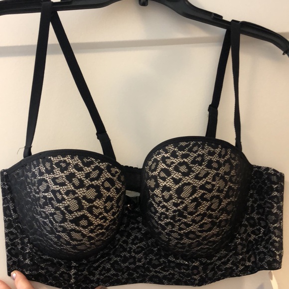 Freya multi-way long line Bustier Bra | Blk “Wilder” 36DD | straps/strapless NWT - Picture 1 of 11
